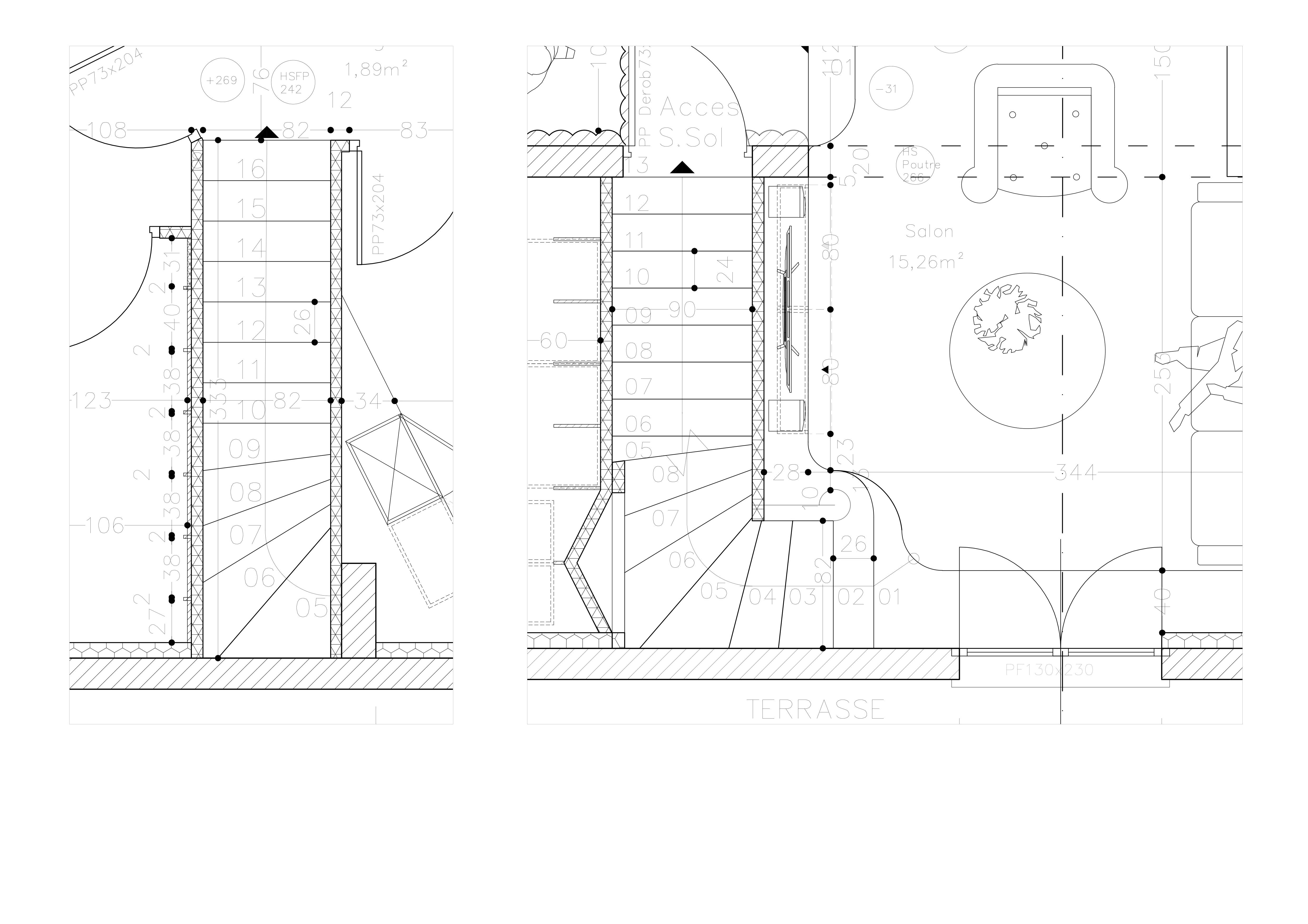 Écrin — Détail escalier · 1:20