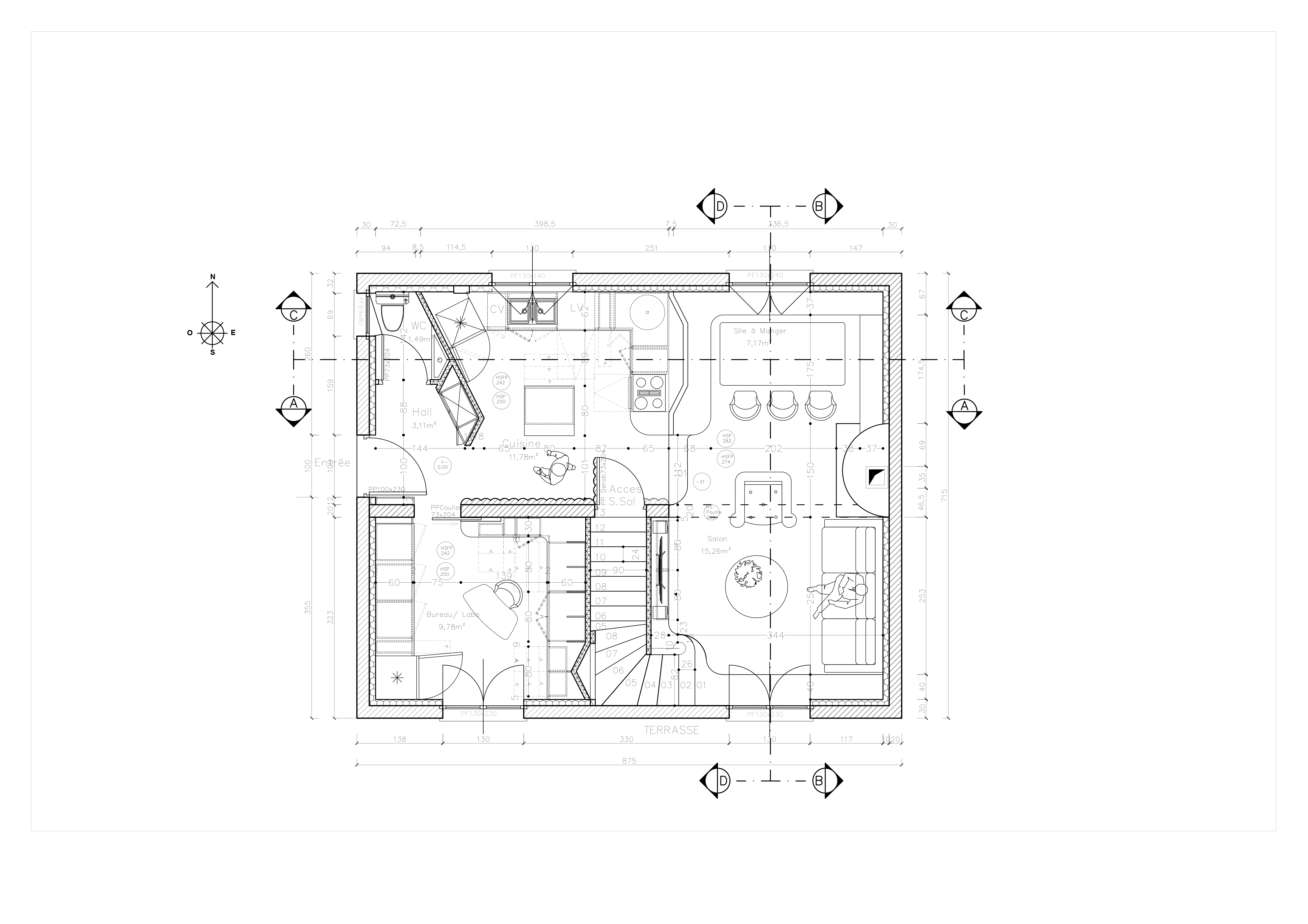 Écrin — Plan RDC · 1:50
